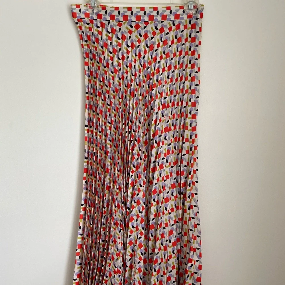 Zara geometric multicolored print skirt Size M - Picture 4 of 5